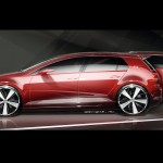 VW Golf sketch