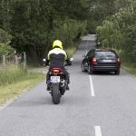 Motorcykel venstresving 1