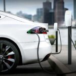 Tesla-ladeport Model S