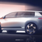 Skoda Peaq sketch rear