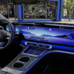 Mercedes C electric hyperscreen