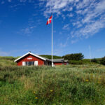 Sommerhus dannebrog flag sommer